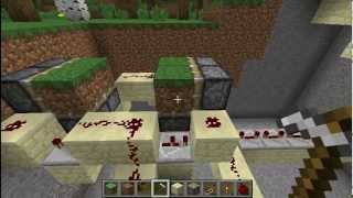 Minecraft - Secret Entrance using BUD Switch and Piston Floor Door