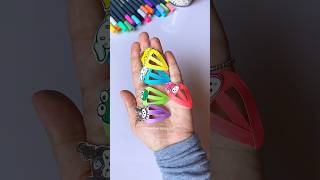 DIY Paper crafts / paper hair clips #papercrafts #diy #art #tutorial #shorts #shortvideo