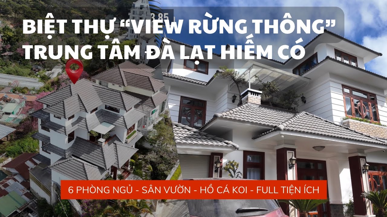 Bán Biệt Thự Đà Lạt Trung Tâm | 350m² View Đẹp Đặng Thái Thân | 6PN – Làm Khách Sạn Cực Đỉnh