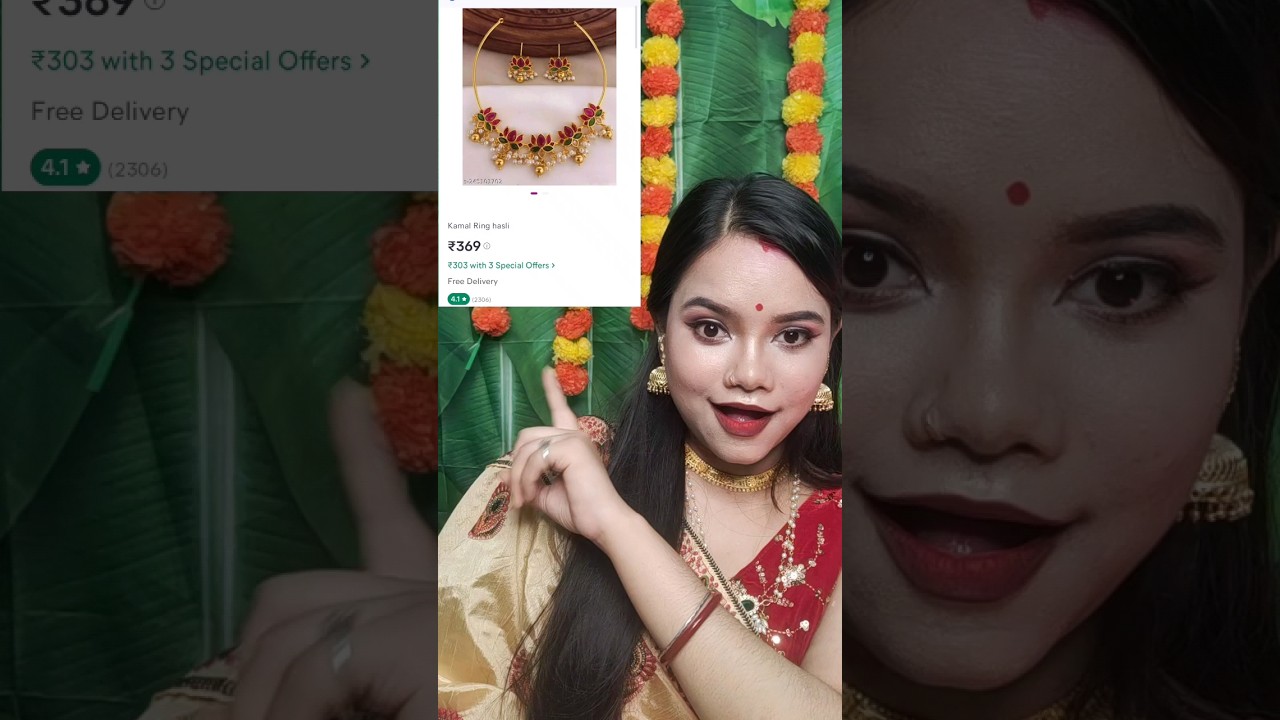 The Best Lotus Choker Set 🤯😍✨👌 ll From Meesho 