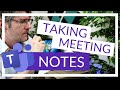 Microsoft Teams Meeting Notes Quiz