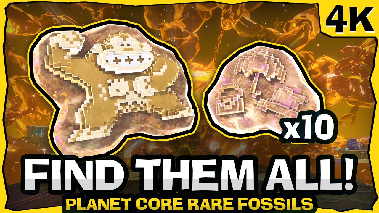 All Rare 8-Bit Items & 8-Bit DK Fossil Locations | Planet Core