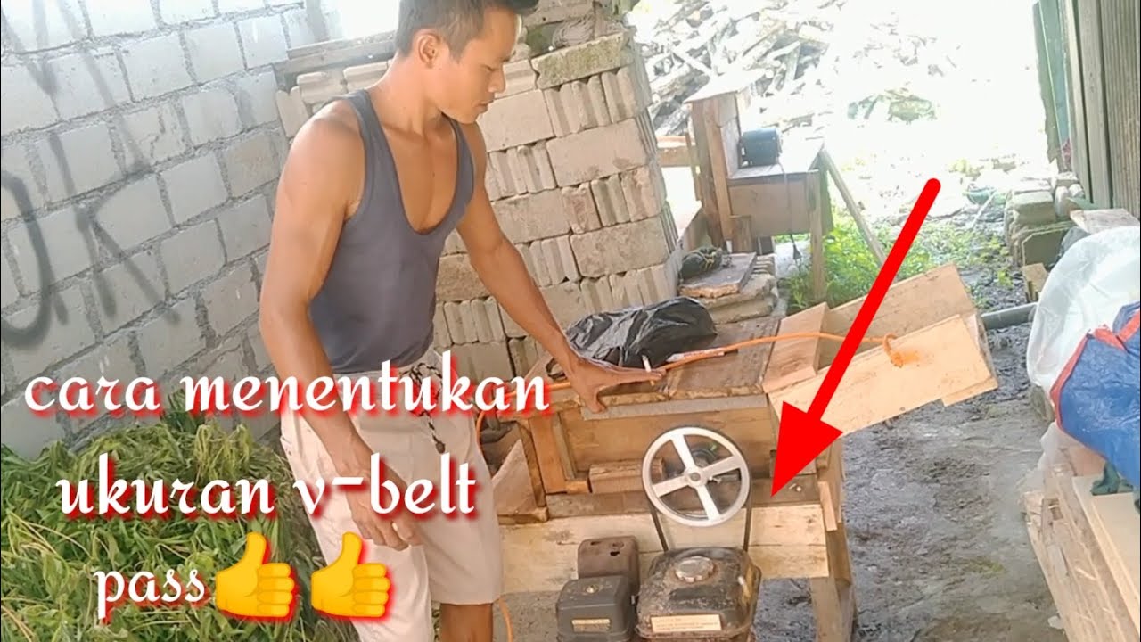 cara menentukan ukuran vbelt YouTube