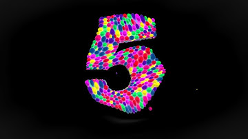 Learn Number 5 on 3d Color Balls Sparta Wave Warp Effects (sponsored by preview2effects)