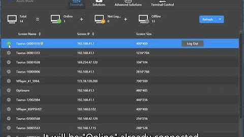 Novastar Taurus Operation Guide Video  Connect terminal after WiFi AP