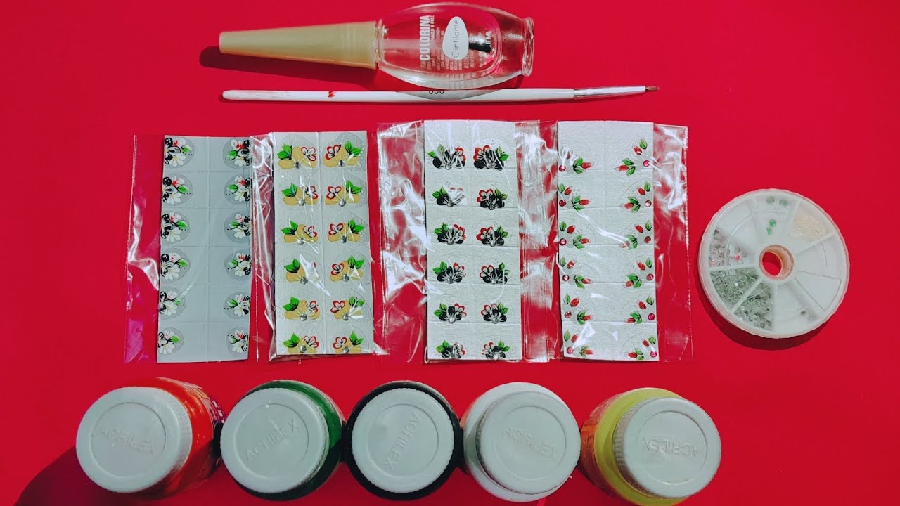 Stickers/Adhesivos para Uñas Casero - paso a paso