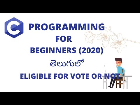 C Program To Check Whether A Person Is Eligible for Voting or Not | C Programming For Beginners |