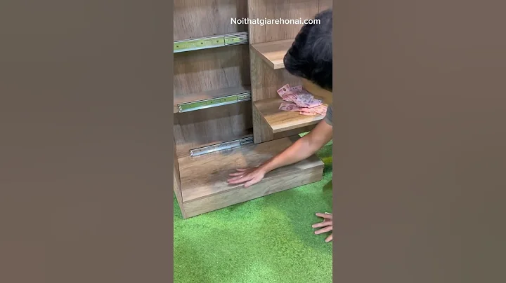 DIY Furniture Hack – Bookshelf with Hidden Money Compartment #videos #furniture #wood #virals #diy thumbnail