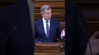 Feijóo a Sánchez: “Disuelva usted las Cortes”