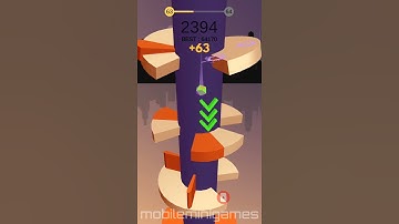 HELIX JUMP 🤸  ALL LEVEL GAMEPLAY #helixjump #shorts #newgame #iOSgames #Androidgames #gameplay