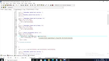 CARA BUAT BARIS DAN KOLOM MATRIK PAKAI CARA PENJUMLAHAN PENGURANGAN DAN PERKALIAN MENGGUNAKAN C++