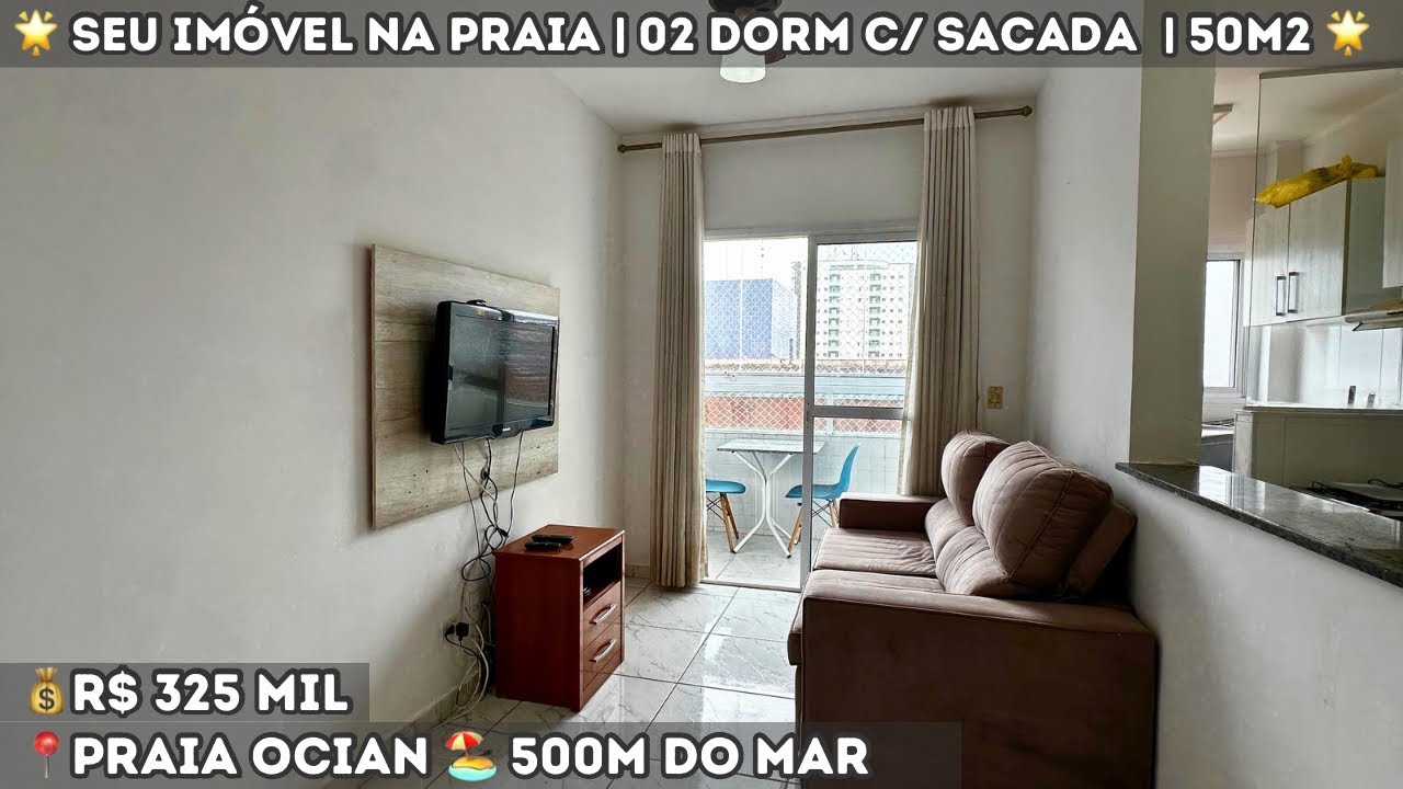 Apartamento 02 DORM na Praia Ocian, perto de grandes mercados, padarias,  e, claro… lado praia 🏝️ 