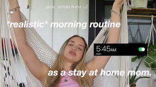 *realistic* morning routine as a SAHM || grwm, glute workout, breakfast recipe & more 💐