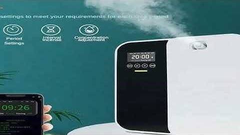 1000m³ Scent Diffuser Machine Wall Mounted Fragrance Diffuser Bluetooth Essential Oils Diffuser Elec