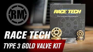 Race Tech Type 3 Motorcycle Fork Gold Valve Kit