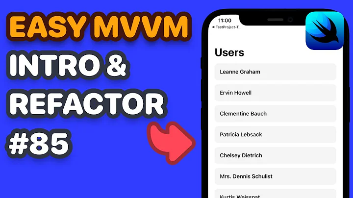 Intro to MVVM with Example Refactor And Passing Data Between Views In SwiftUI