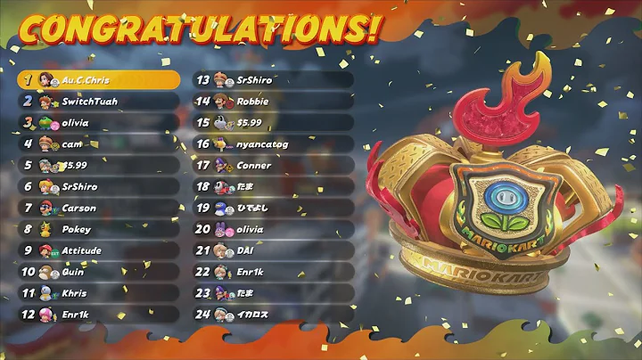 Mario Kart World - Online Play - Knockout Tour (Ice Rally)