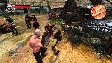 The Witcher 3 - Fists of Fury Novigrad: Defeat Durden the Tailor (Fight Club Easter Egg?) Gameplay