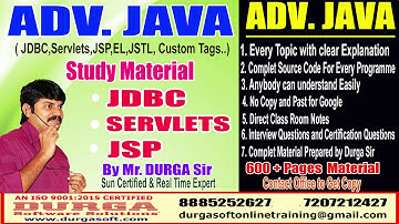DURGA Sir Adv. Java  Study Material