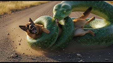 Brave Heroes Save Hyperactive German Shepherd from Deadly Giant Python Attack