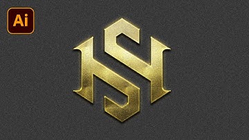 Professional Hexagon Logo Design in Illustrator | HS Letter Logo Design | Adobe Illustrator Tutorial