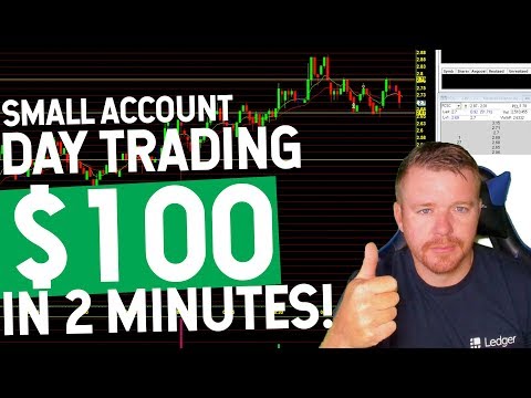 SMALL ACCOUNT DAY TRADING! $100 IN 2 MINUTES!