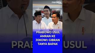 Prabowo Datangi Jokowi Usul Amran Jadi Mentan: Mas Gibran Tanya Bapak Ya