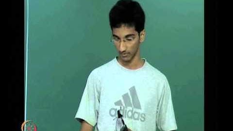 Mod-01 Lec-30 Student Presentations III