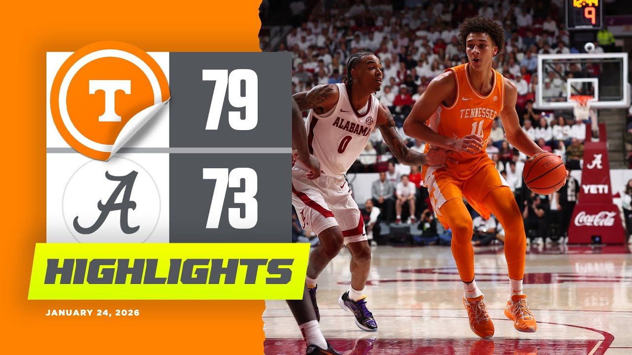 HIGHLIGHTS | Vols 79, No. 17 Alabama 73 (Jan. 24, 2026)