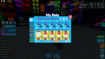 Roblox| Mining Simulator 2 showcasing my Inventory