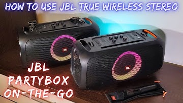 Connecting 2 JBL Partybox On-the-Go with True Wireless Stereo - JBL Partybox vs JBL Boombox 3