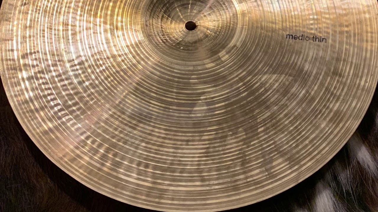 *SOLD* Vintage 16” ZANKI Italian crash cymbal 1200g YouTube