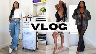 VLOG! Pack With Me for Los Angeles & NYC! New Hair, New In Fashion & Life Chit Chat ✈️ MONROE STEELE