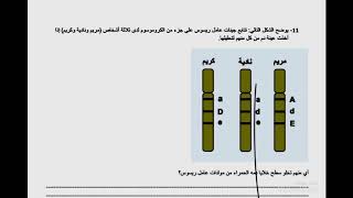 تسريب امتحان الاحياء للصف الاول الثانوي الترم الثاني مايو 2020   امتحان الاحياء اولى ثانوي ترم ثاني