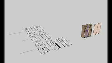 Hướng dẫn vẽ tủ áo cánh lùa với Sketchup và xuất DXF bằng ABF