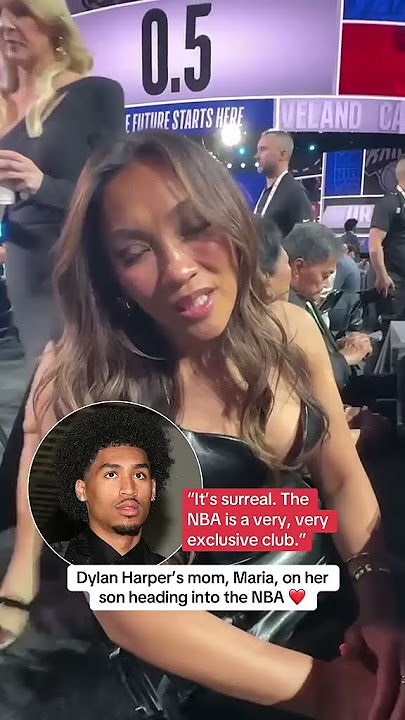 Dylan Harper's mom on his draft night ❤️