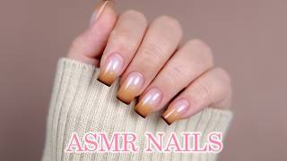 Asmr Nails, Gradient Nails, Nails Tutorial, Relaxing Nail Art Sounds, Nail Extension