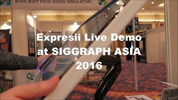 Expresii on an articulated 28" 4K Screen at SIGGRAPH ASIA 2016