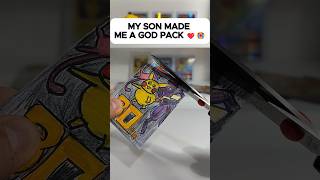 MY SON MADE ME A GOD PACK❤️😭 (Wait for the end) #pokemon #pokemontcg #tcg
