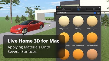 Applying Materials Onto Several Surfaces - Live Home 3D for Mac Tutorials