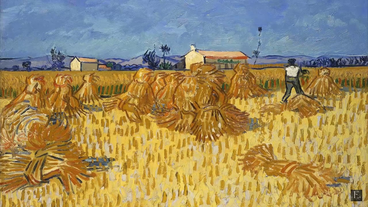 Vincent van Gogh - Wheat Harvest in Provence - 2 Hour Screensaver