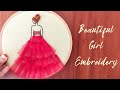 Amazing Hand Embroidery/ Beautiful Hand Embroidery Doll Design/ Embroidery for Beginners/ Gossamer