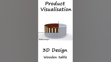 Wooden Table Design 🪑 Circular 3D Model & Visualization