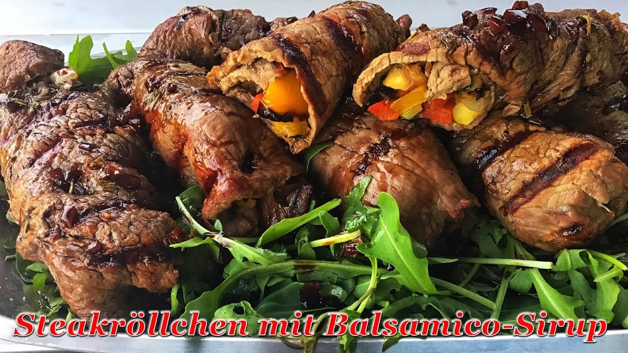 #324: Gefüllte Steakröllchen mit Balsamico-Sirup (vom Porta Chef 320 ...