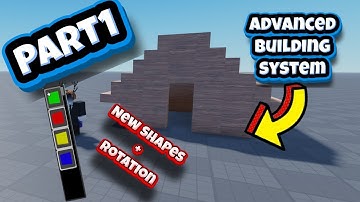 How to make a ADVANCED BUILD SYSTEM in Roblox Studio.