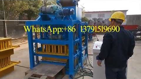 Jamaica Hollow Cement Block Making Machine QTJ4-28 Semi Automatic Concrete Block Machine Plant