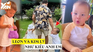Leon và Kim Lý ngày càng như đôi bạn thân: Bố muốn hôn cũng phải năng nỉ quý tử