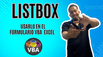 Listbox o lista desplegable (Cuadro de lista) en el formulario VBA en Excel Cap 12 #sepamosexcel