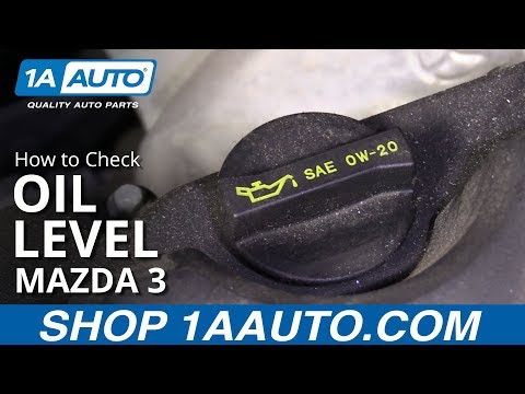 How to Check Oil Level 08-13 Mazda 3