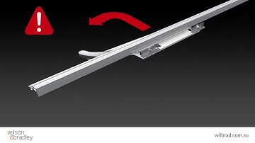 Cinetto PS40 PIANO installation  - Assembly of bottom track and mechanism